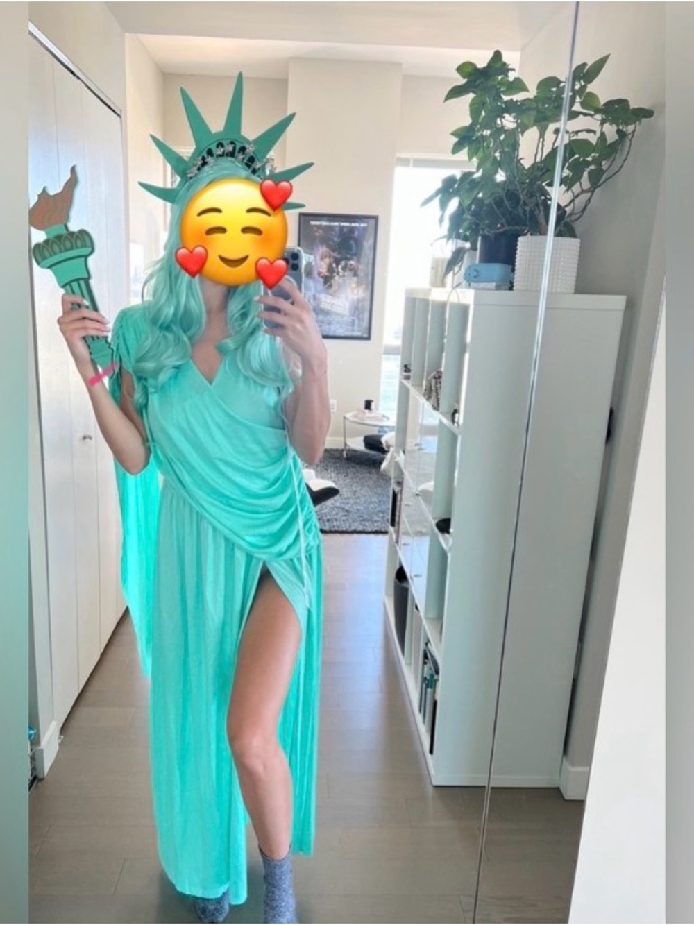 Sexy Statue of Liberty Costume - Cosplay - Patriotic Lady Liberty Adult Small
